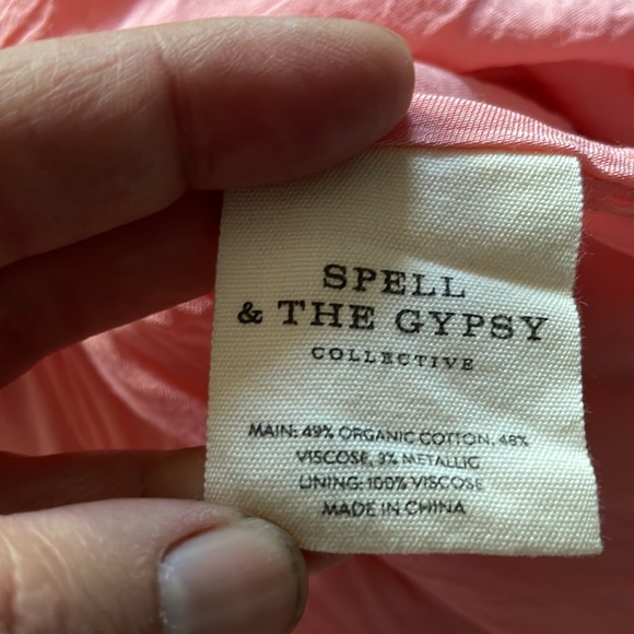 Spell and the gypsy midi maxi strappy Hendrix lurex sun dress ruffle boho - Picture 12 of 16